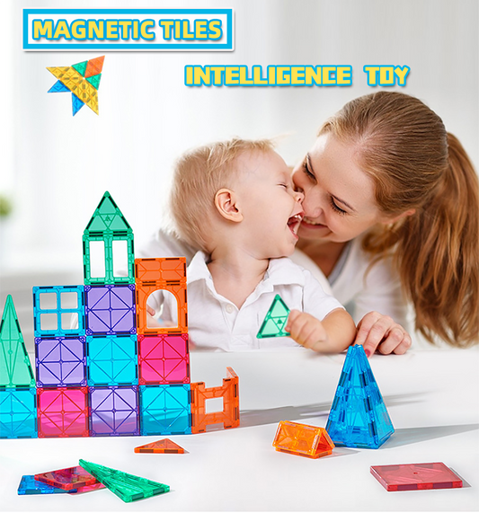 120 Piece Large Magnetic Tiles Set